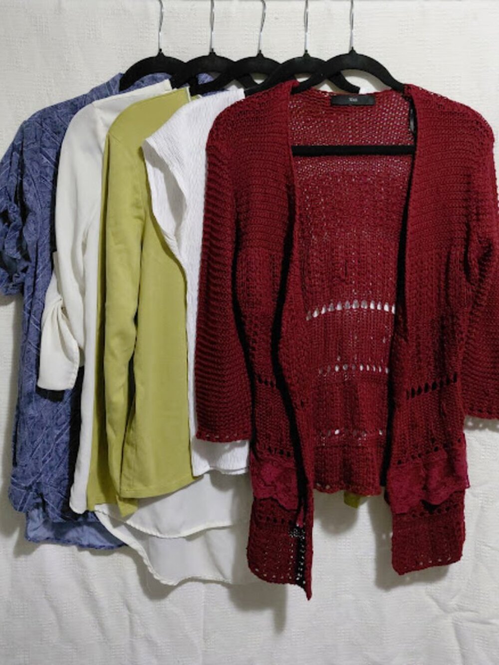 5ct Trendy Tops Lot J.Jill, New Look, Forever 21, Bobbie Brooks, Ruff Hewn